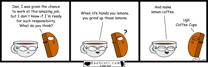 The yellow stuff in your coffee isn't lemon.